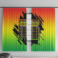 Without Black Inventors Educational List Window Curtain Black History Month African