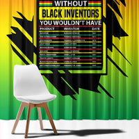 Without Black Inventors Educational List Window Curtain Black History Month African