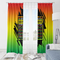 Without Black Inventors Educational List Window Curtain Black History Month African