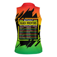 Without Black Inventors Educational List Women Sleeveless Polo Shirt Black History Month African