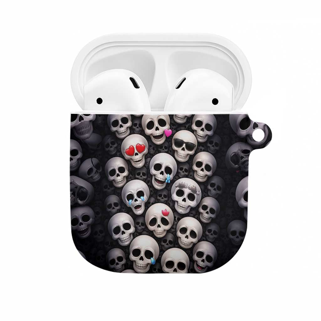 Emoji Skulls AirPods Case Moodboard of the Dead