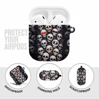 Emoji Skulls AirPods Case Moodboard of the Dead