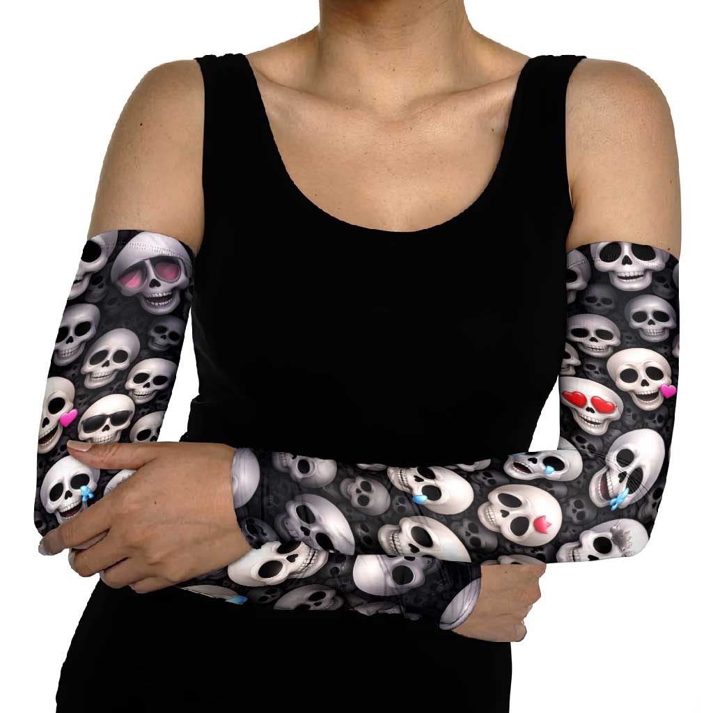 Emoji Skulls Arm Sleeves Moodboard of the Dead