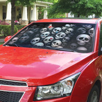 Emoji Skulls Auto Sun Shade Moodboard of the Dead
