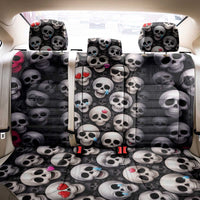 Emoji Skulls Back Car Seat Cover Moodboard of the Dead