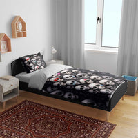 Emoji Skulls Bedding Set Moodboard of the Dead