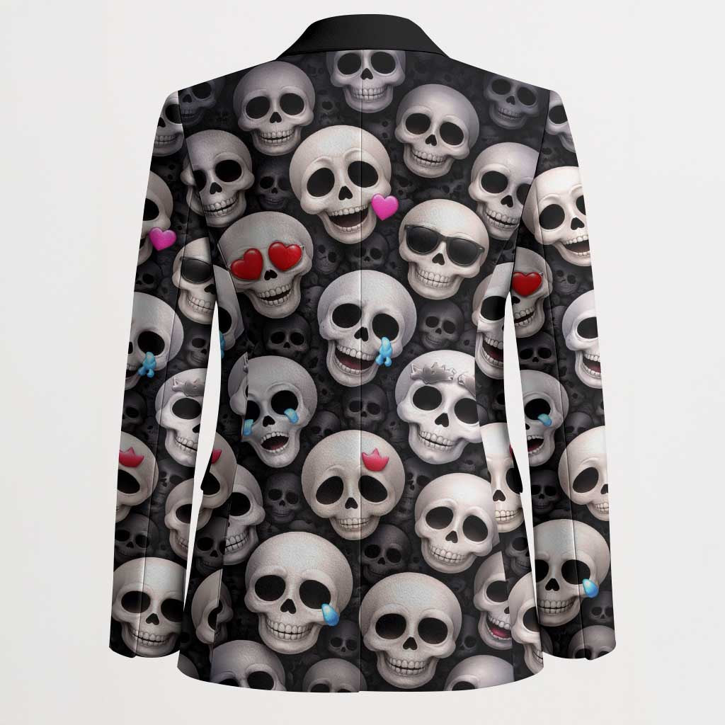 Emoji Skulls Blazer Moodboard of the Dead