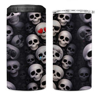 Emoji Skulls 4 in 1 Can Cooler Tumbler Moodboard of the Dead