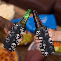 Emoji Skulls 4 in 1 Can Cooler Tumbler Moodboard of the Dead