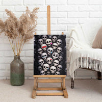 Emoji Skulls Canvas Wall Art Moodboard of the Dead
