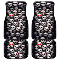 Emoji Skulls Car Mats Moodboard of the Dead