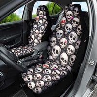 Emoji Skulls Car Seat Cover Moodboard of the Dead