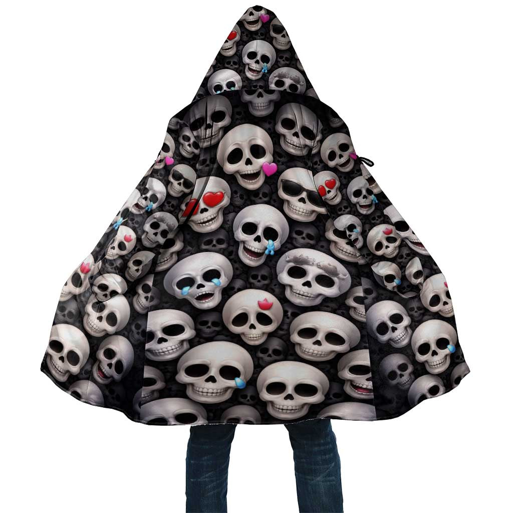 Emoji Skulls Cloak Moodboard of the Dead