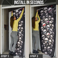 Emoji Skulls Door Cover Moodboard of the Dead