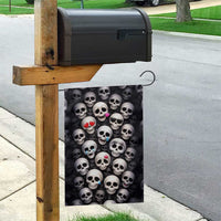 Emoji Skulls Garden Flag Moodboard of the Dead