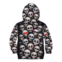 Emoji Skulls Kid Hoodie Moodboard of the Dead