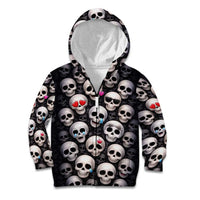 Emoji Skulls Kid Hoodie Moodboard of the Dead