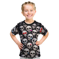Emoji Skulls Kid T Shirt Moodboard of the Dead