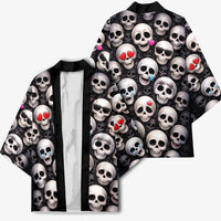 Emoji Skulls Kimono Moodboard of the Dead