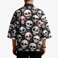 Emoji Skulls Kimono Moodboard of the Dead