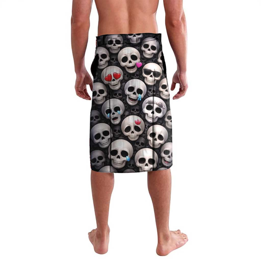 Emoji Skulls Lavalava Moodboard of the Dead