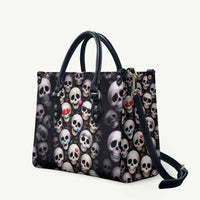 Emoji Skulls Leather Bag Moodboard of the Dead
