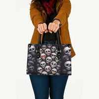 Emoji Skulls Leather Bag Moodboard of the Dead