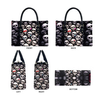 Emoji Skulls Leather Bag Moodboard of the Dead