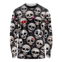 Emoji Skulls Long Sleeve Shirt Moodboard of the Dead