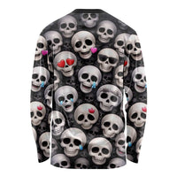 Emoji Skulls Long Sleeve Shirt Moodboard of the Dead