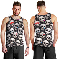 Emoji Skulls Men Tank Top Moodboard of the Dead