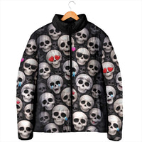 Emoji Skulls Padded Jacket Moodboard of the Dead