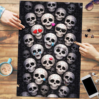 Emoji Skulls Puzzle Moodboard of the Dead