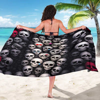 Emoji Skulls Sarong Moodboard of the Dead