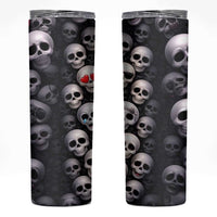 Emoji Skulls Skinny Tumbler Moodboard of the Dead