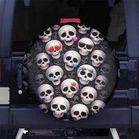 Emoji Skulls Spare Tire Cover Moodboard of the Dead