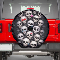 Emoji Skulls Spare Tire Cover Moodboard of the Dead