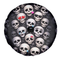 Emoji Skulls Spare Tire Cover Moodboard of the Dead