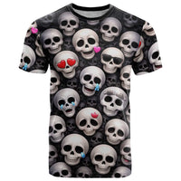Emoji Skulls T Shirt Moodboard of the Dead