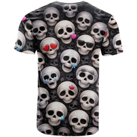 Emoji Skulls T Shirt Moodboard of the Dead