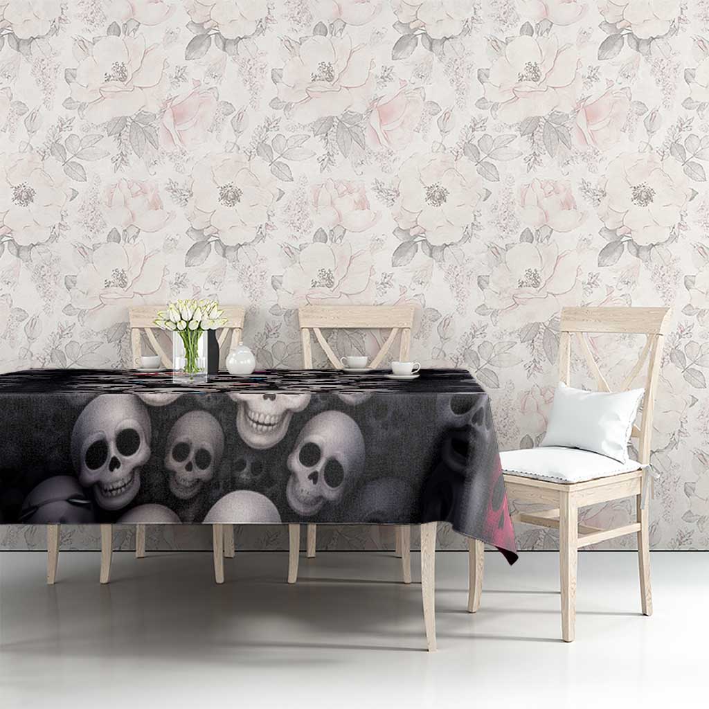 Emoji Skulls Tablecloth Moodboard of the Dead
