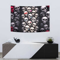 Emoji Skulls Tapestry Moodboard of the Dead