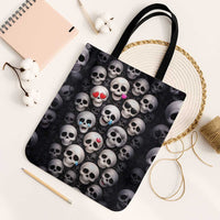 Emoji Skulls Tote Bag Moodboard of the Dead