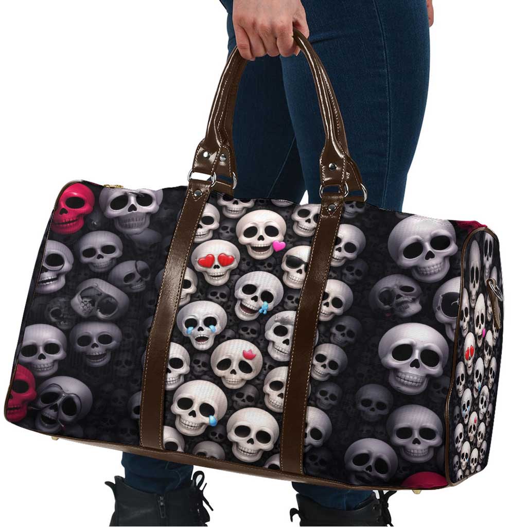 Emoji Skulls Travel Bag Moodboard of the Dead
