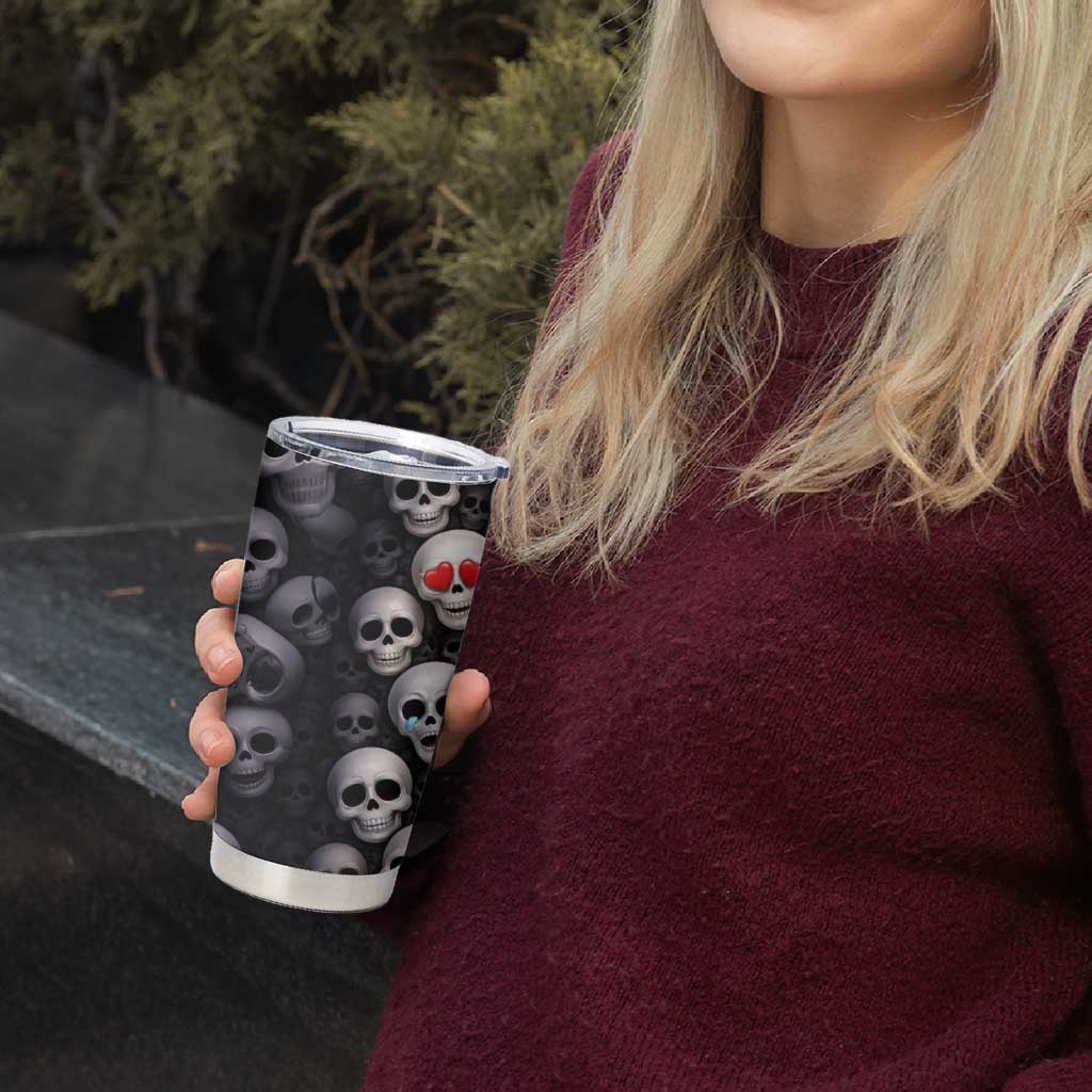 Emoji Skulls Tumbler Cup Moodboard of the Dead