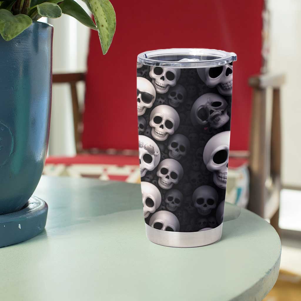 Emoji Skulls Tumbler Cup Moodboard of the Dead