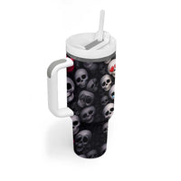 Emoji Skulls Tumbler With Handle Moodboard of the Dead