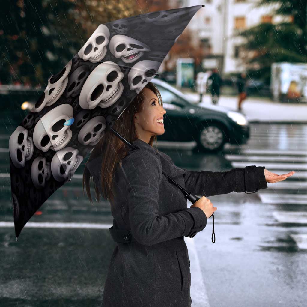 Emoji Skulls Umbrella Moodboard of the Dead