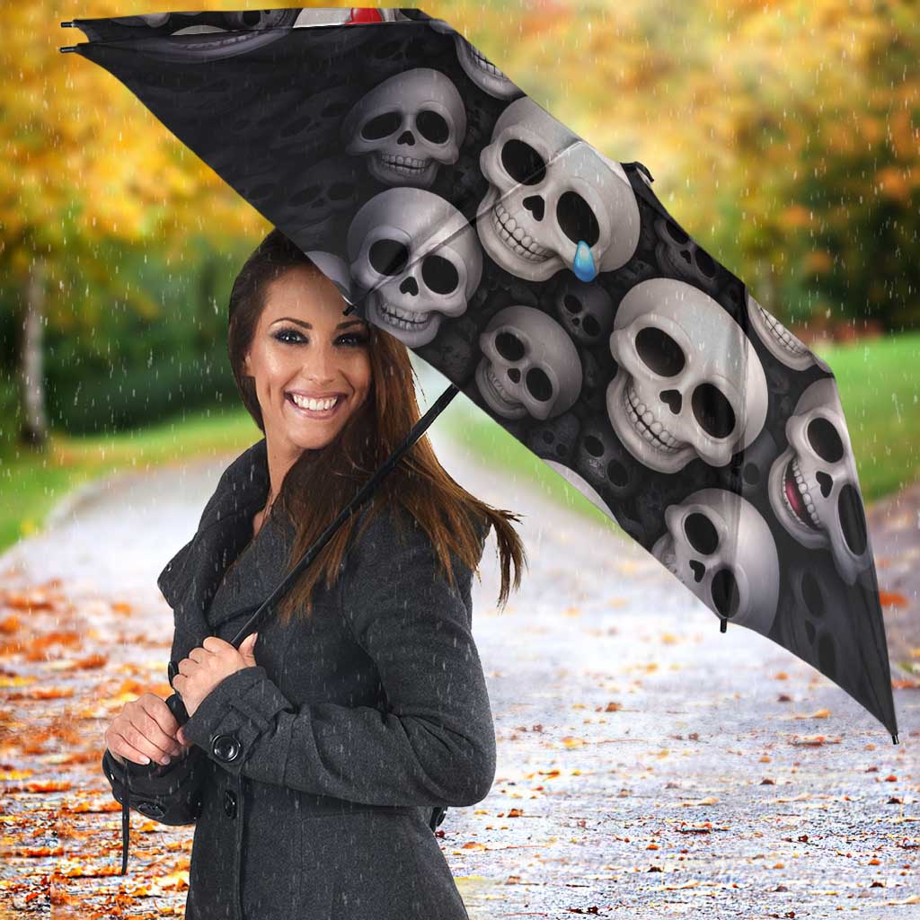 Emoji Skulls Umbrella Moodboard of the Dead