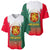 Bulgaria National Crest Baseball Jersey with Tricolor Design and Folk Cuff Pattern